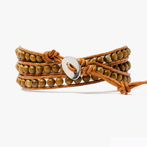 Wood Jasper Stone Bracelet