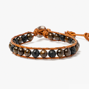 Bronzite & Lava Bracelet