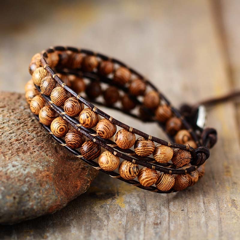 Wooden Beads Wrap Bracelet